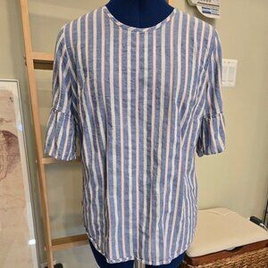 Women's IZOD linen stiped top